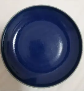 大清雍正年制蓝釉赏盘