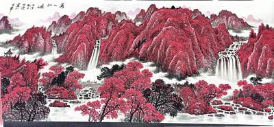 《万山红遍》-李可染